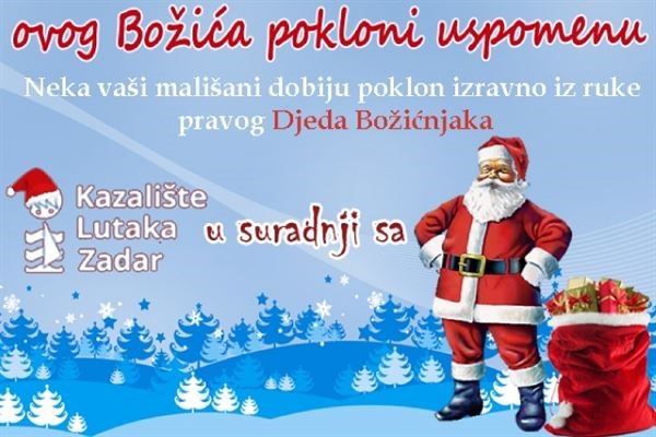 Predstava i poklon Djeda Božićnjaka u Kazalištu lutaka Zadar